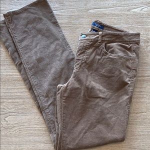 CHAPS brown corduroy straight leg pants